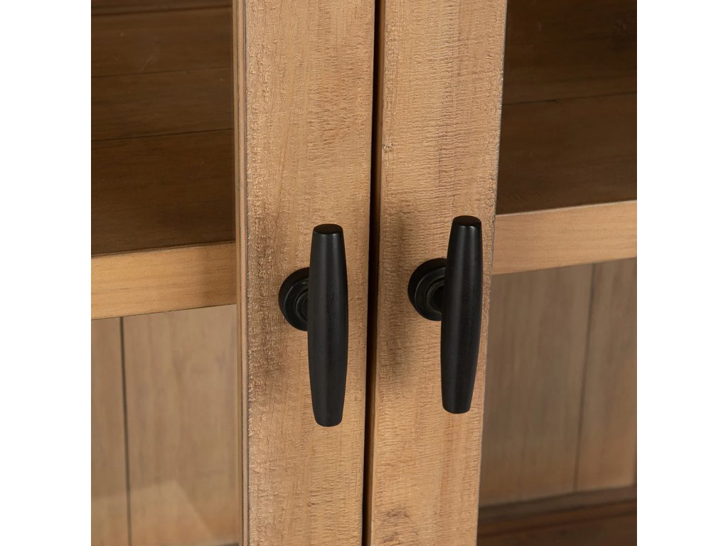 Crest Solid Wood Tall Cabinet - Warm Natural - image 5