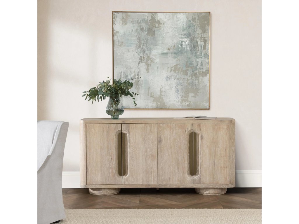 Tiber Solid Wood 4Dr Buffet - Cream Washed - image 3