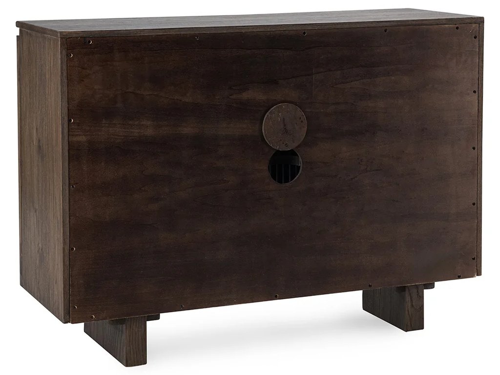 Roya Solid Wood 2Dr Cabinet - Toasted Brown - image 1