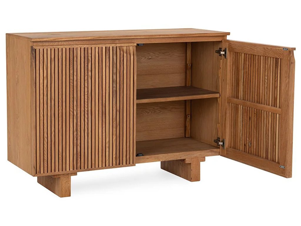 Roya Solid Wood 2Dr Cabinet - Tawny Brown - image 3
