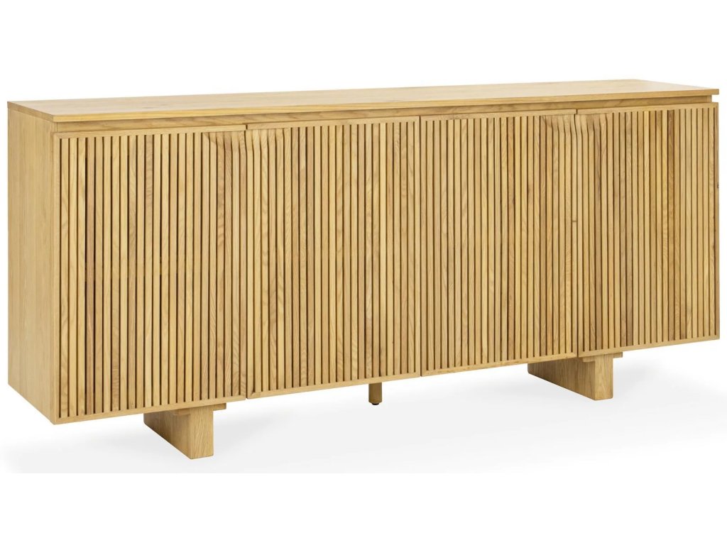 Roya Solid Wood 4Dr Cabinet - Tawny Brown - main image