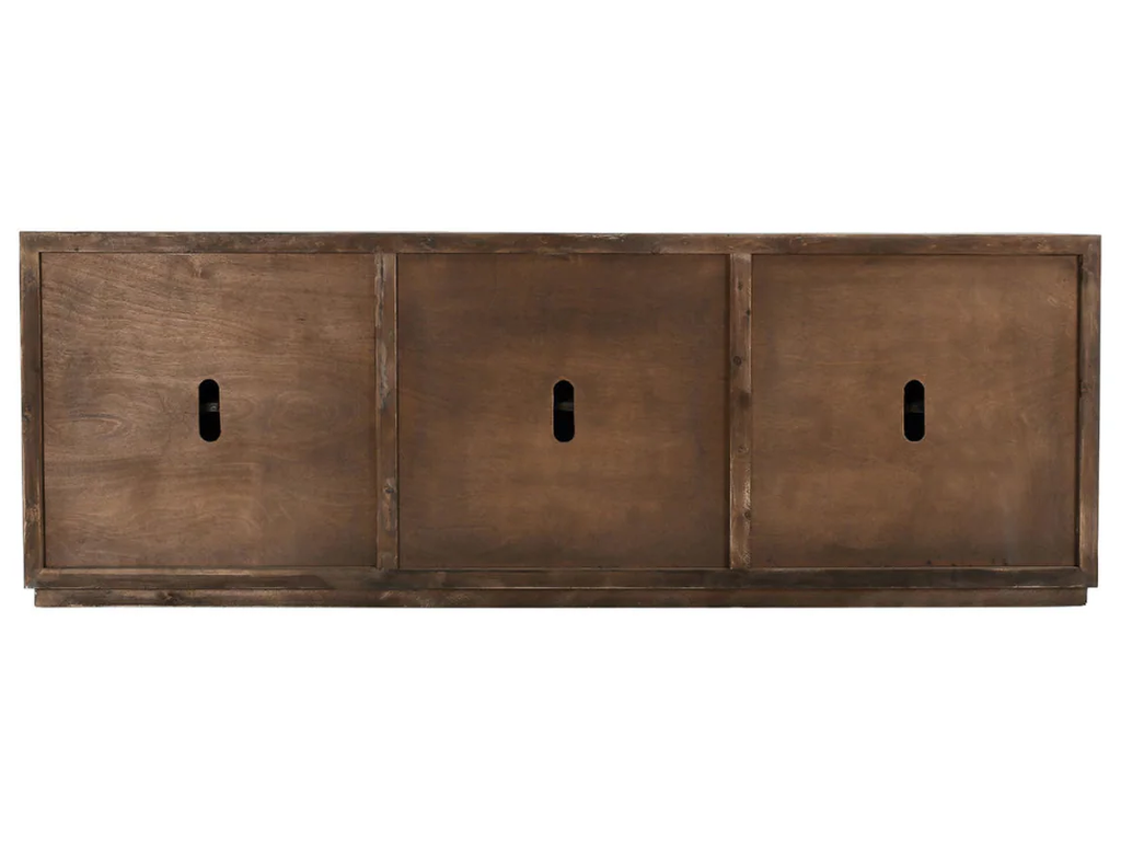 Jonas Solid Wood 6Dr Cabinet - Timeworn Gray - image 2