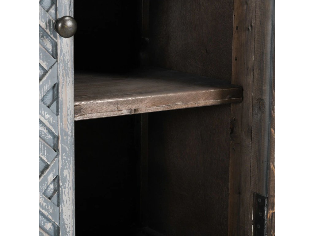Jonas Solid Wood 6Dr Cabinet - Timeworn Gray - image 4