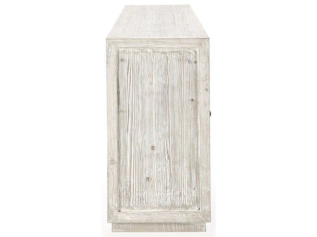 Selma Solid Wood 6Dr Cabinet - Timeworn Cream - main image