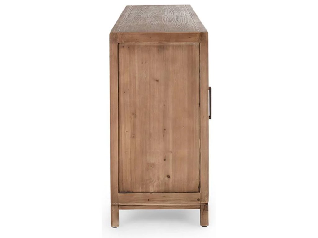 Arley Solid Wood 6Dr Cabinet - Brown - main image