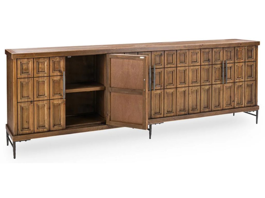 Willmark Solid Wood 6Dr Cabinet - Mission Brown - main image