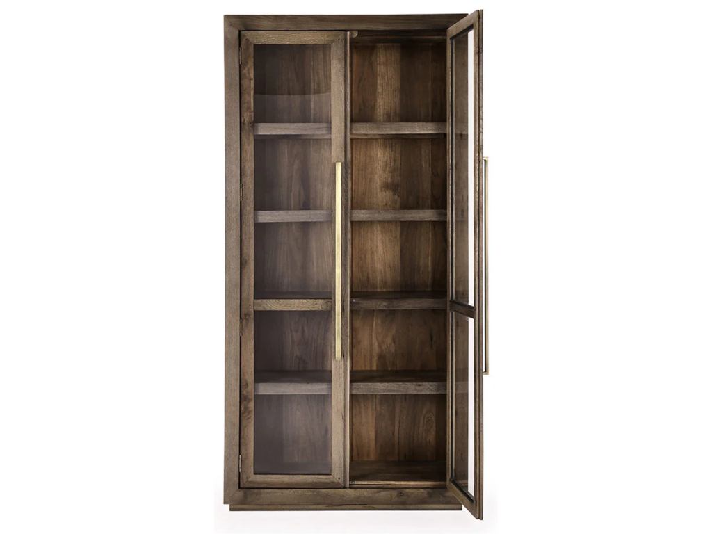 Bradley Solid Wood Tall Cabinet - Landmark Brown - image 1