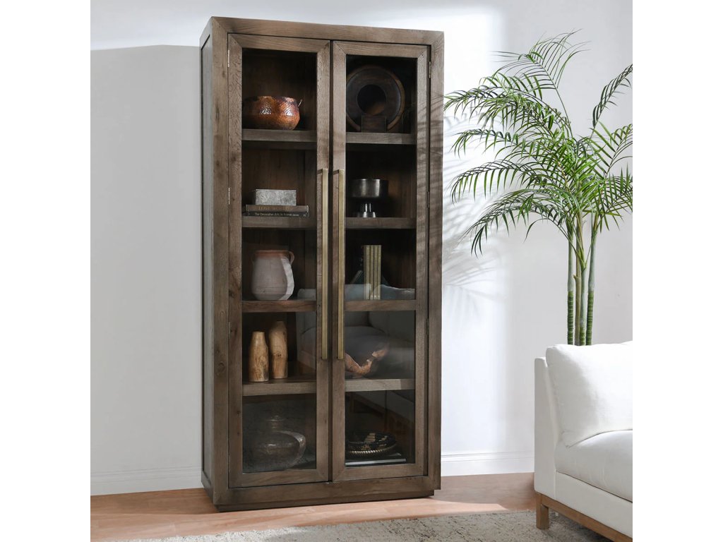 Bradley Solid Wood Tall Cabinet - Landmark Brown - image 4