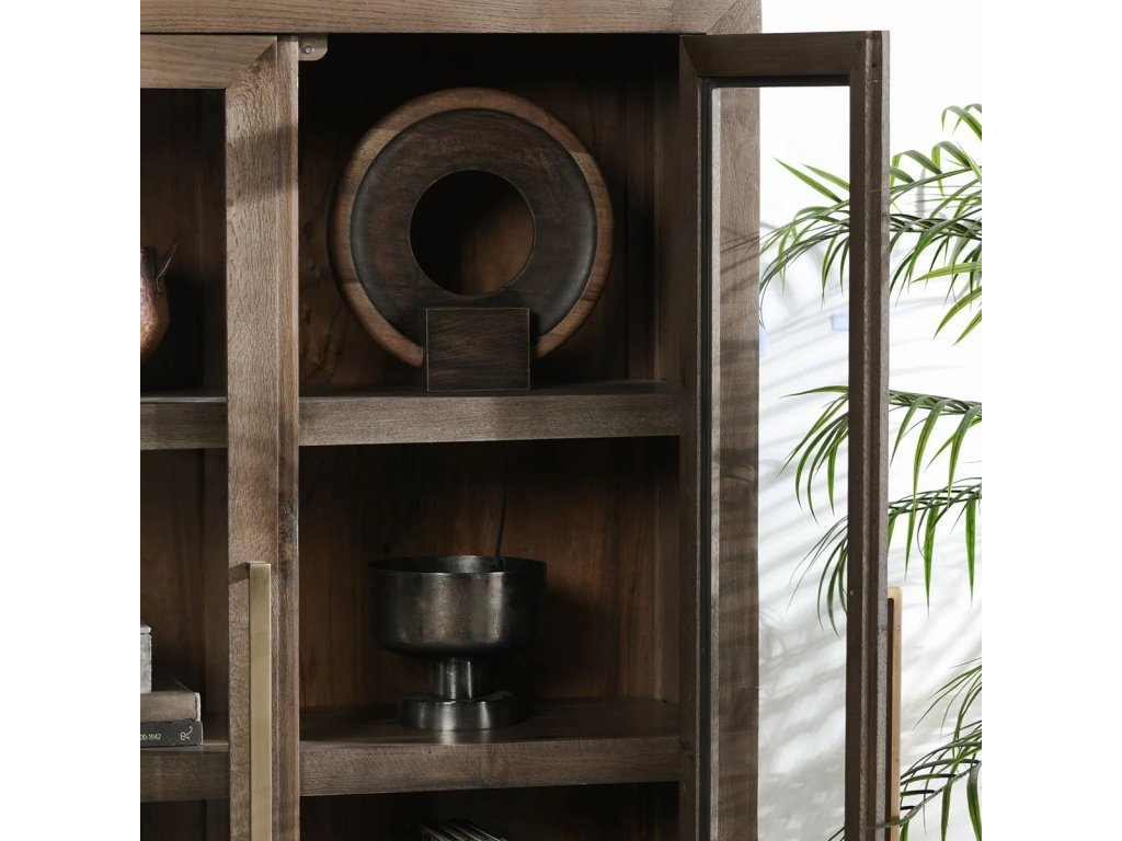 Bradley Solid Wood Tall Cabinet - Landmark Brown - image 5