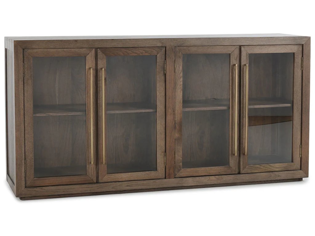 Bradley Solid Wood 4Dr Cabinet - Landmark Brown - main image