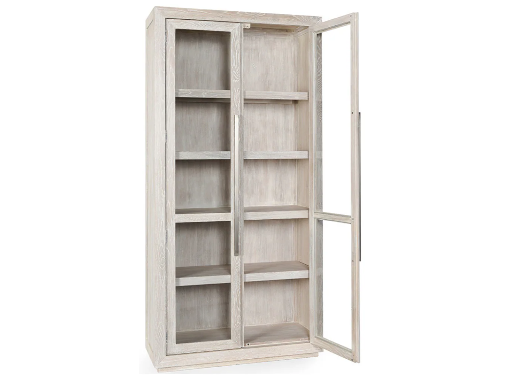 Bradley Solid Wood Tall Cabinet - Coastal White - image 1