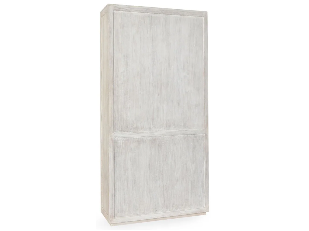 Bradley Solid Wood Tall Cabinet - Coastal White - image 2