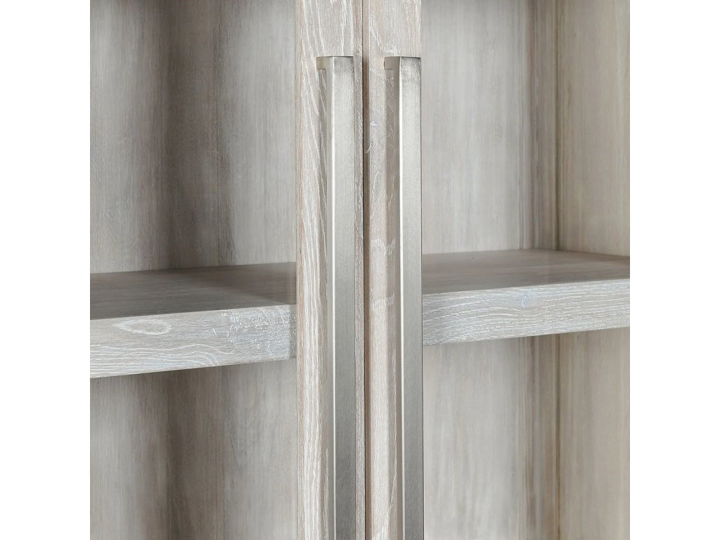 Bradley Solid Wood Tall Cabinet - Coastal White - image 4