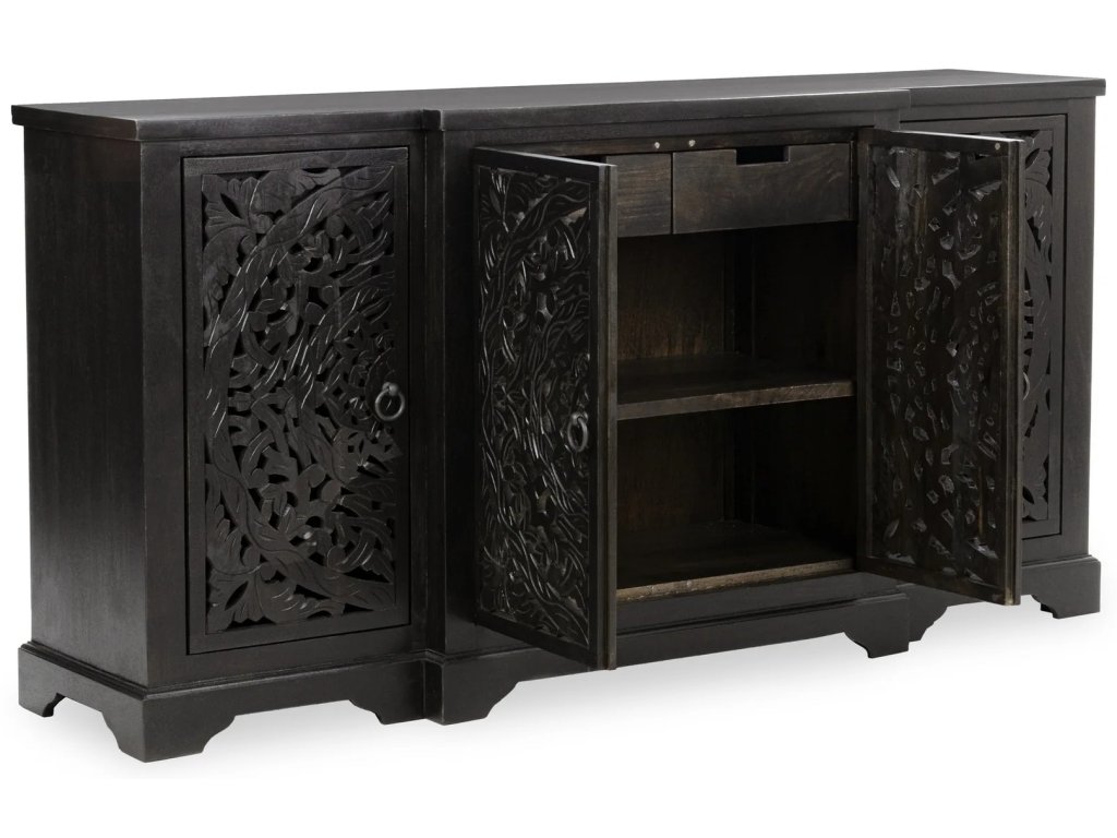 Harmony 4 Door Cabinet - Harvest Walnut - main image
