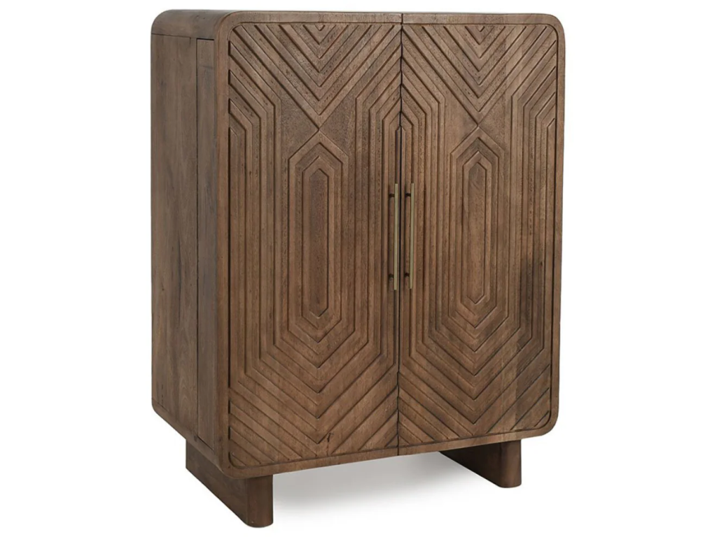Holmes Solid Wood Bar Cabinet - Artisan Brown - main image