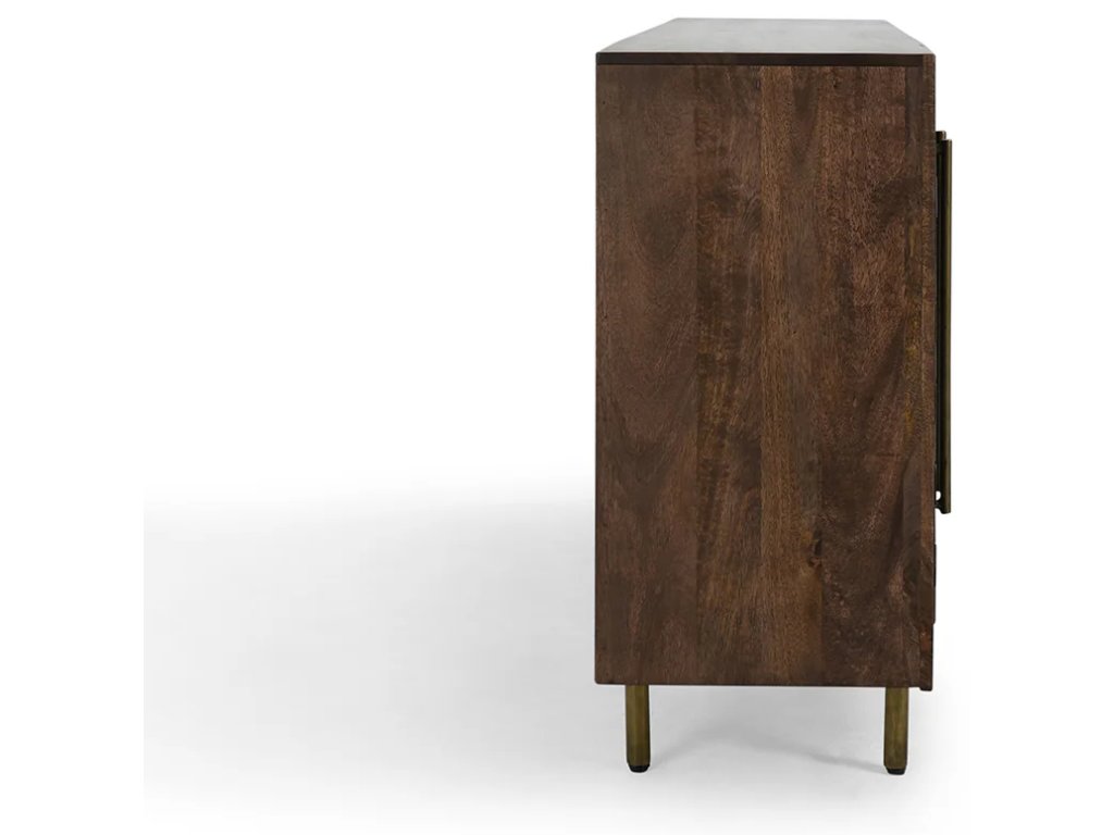 Norwood Solid Wood 4Dr Buffet - Bark Brown - main image