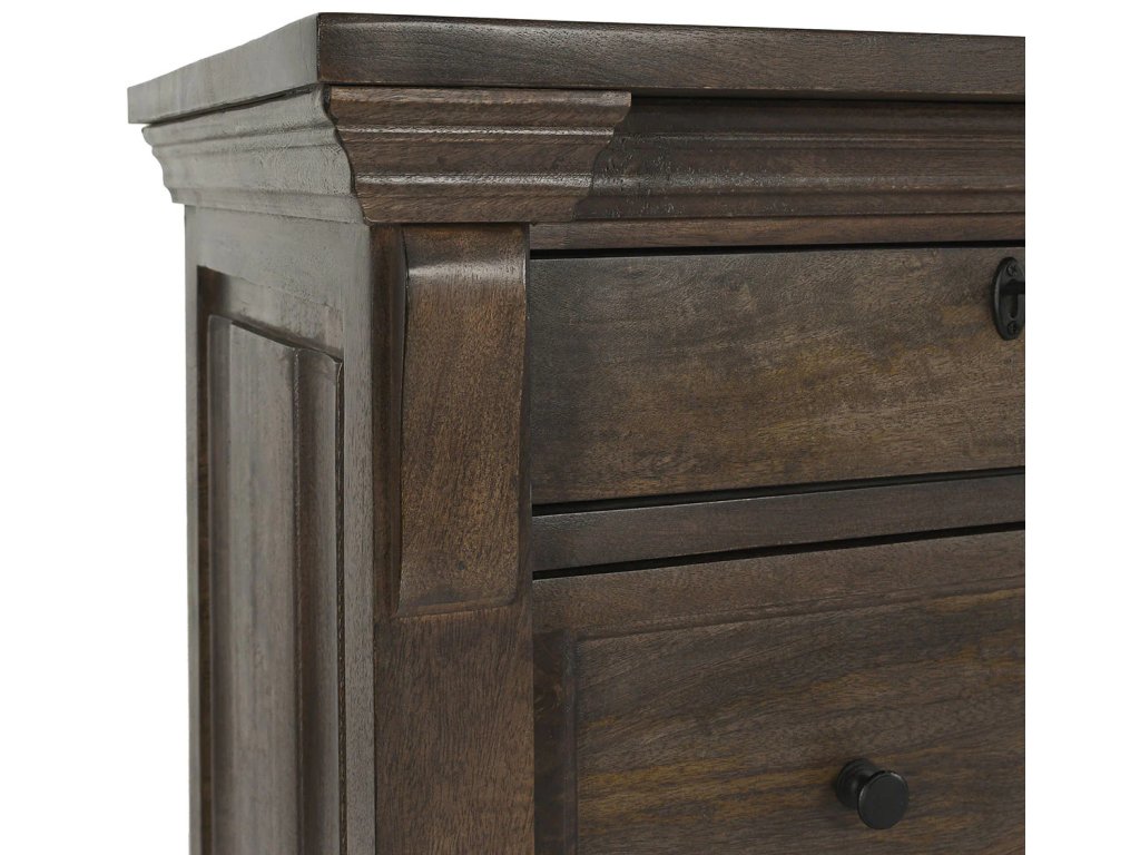 Adelaide Solid Wood 9Dwr Dresser - Cocoa Brown - image 3