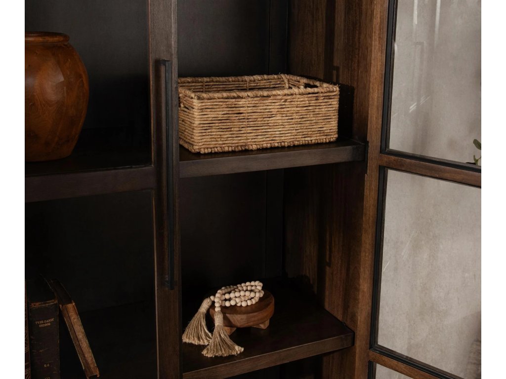 Rogers Solid Wood Tall Cabinet - Dark Brown - image 3