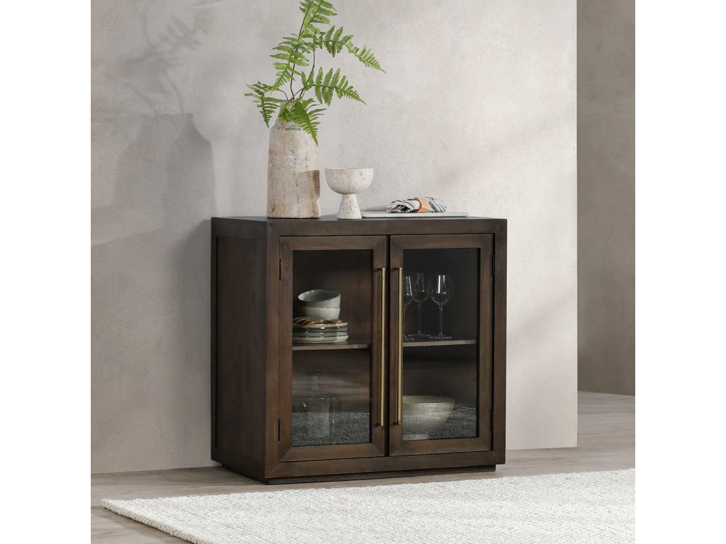 Bradley Solid Wood 2Dr Cabinet - Landmark Brown - image 6