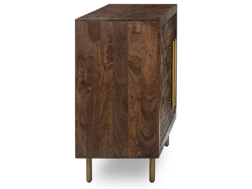 Norwood Solid Wood 2Dr Cabinet - Bark Brown - main image