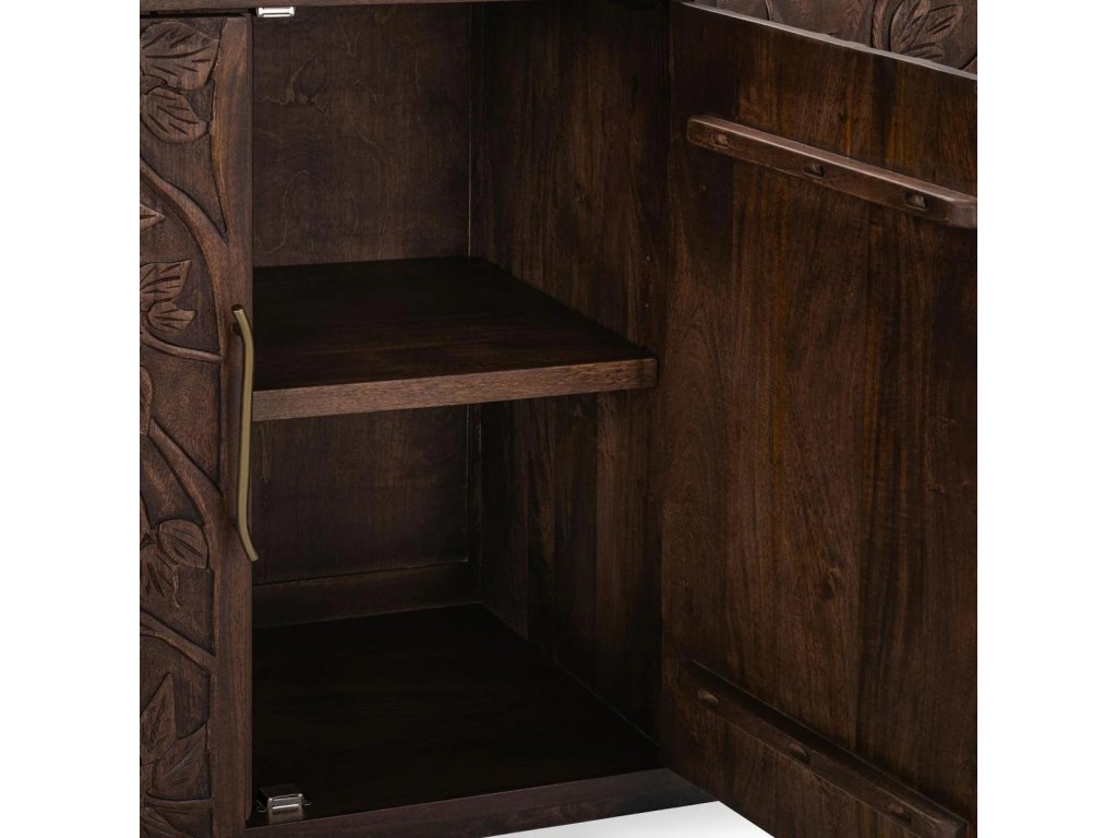 Albero Solid Wood 4Dr Buffet - Kona Brown - image 4