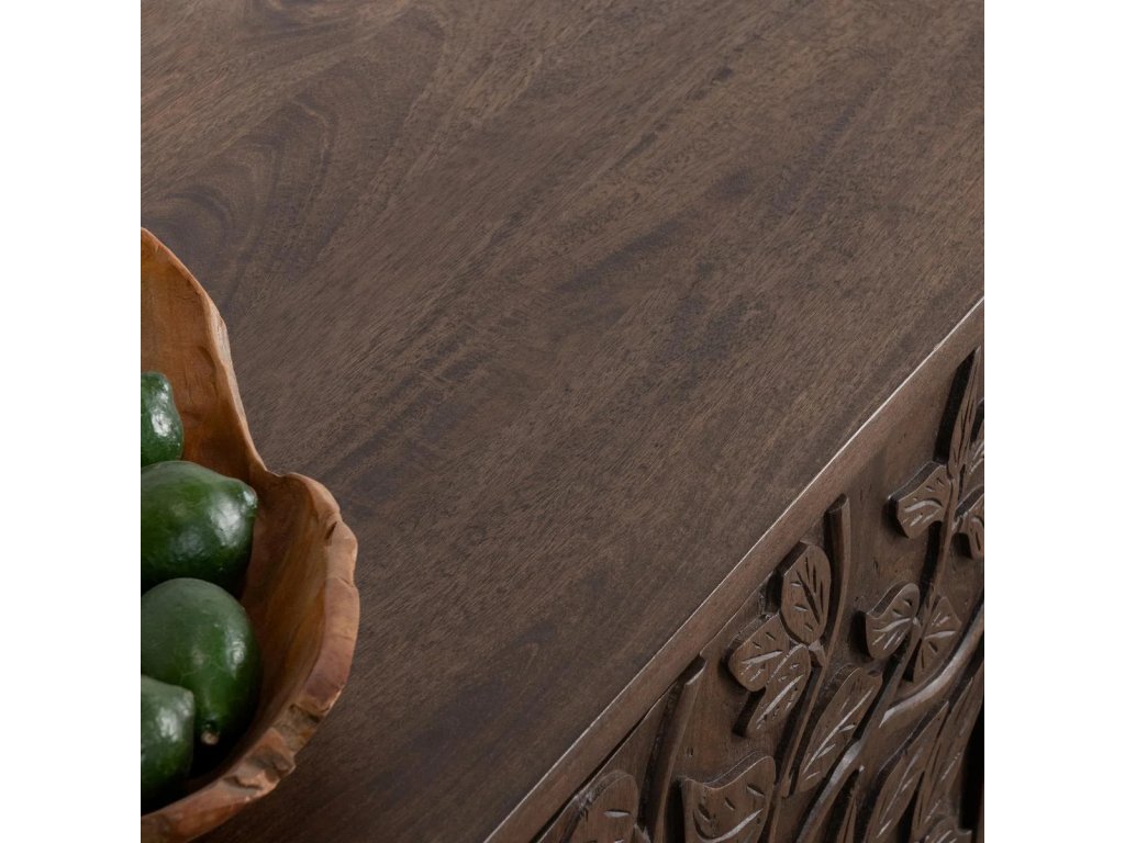 Albero Solid Wood 4Dr Buffet - Kona Brown - image 7