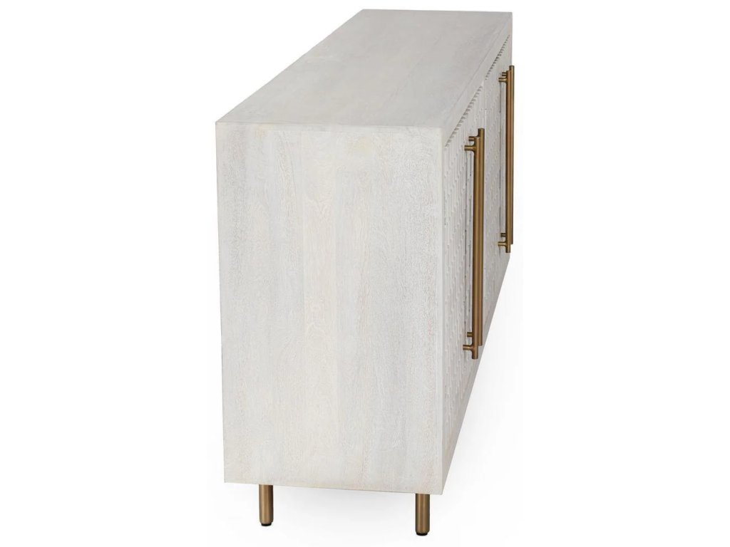 Norwood Solid Wood 4Dr Buffet - Coastal White - main image