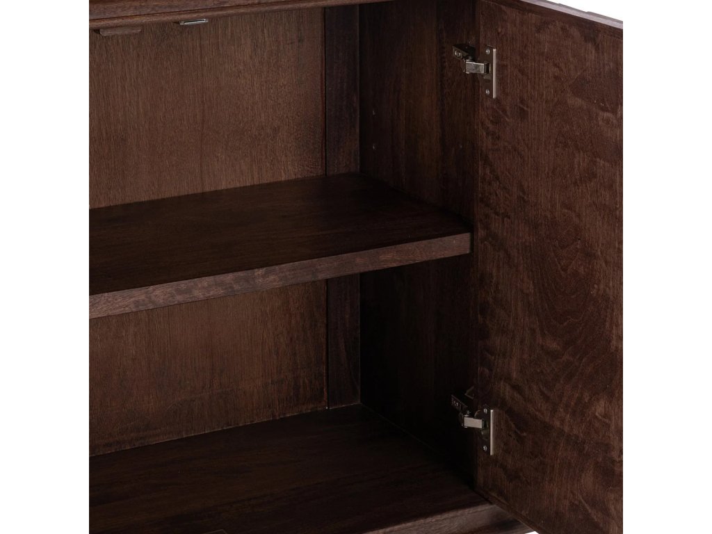 Shira Solid Wood 4Dr Buffet - Kona Brown - image 5