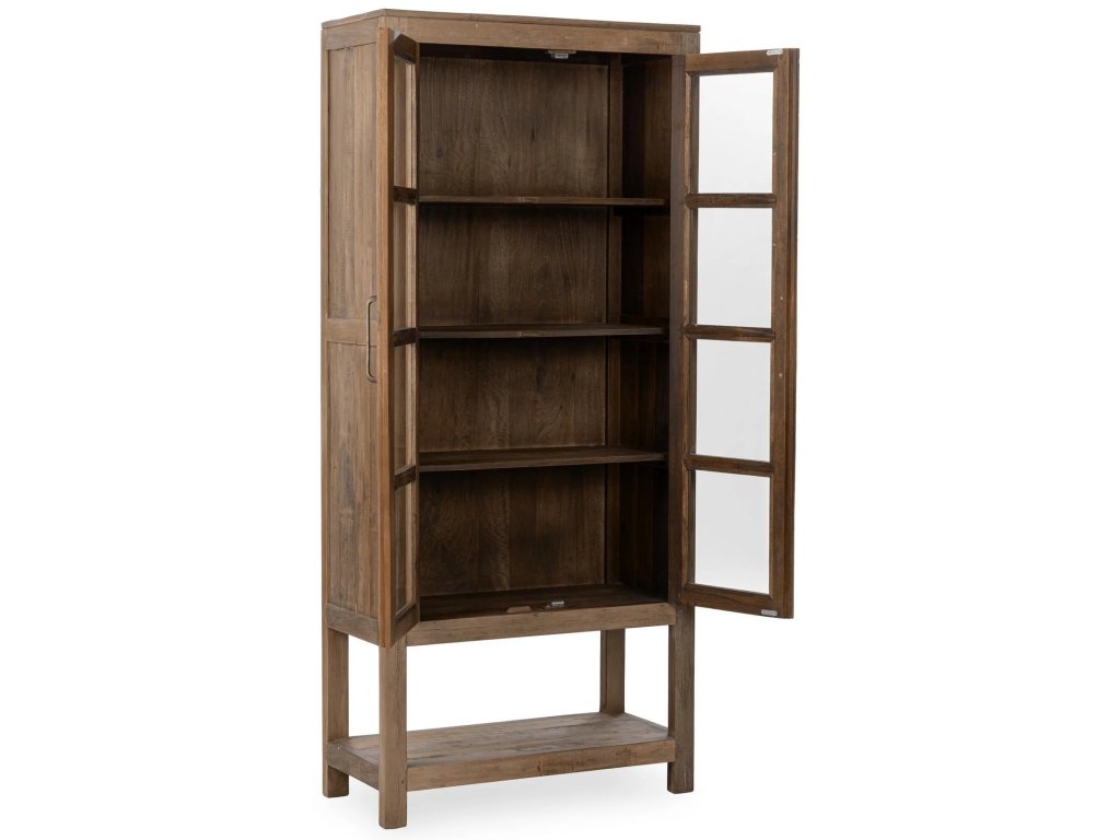 Kharga Reclaimed Wood Tall Cabinet - Natural - image 4