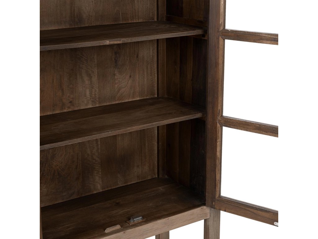 Kharga Reclaimed Wood Tall Cabinet - Natural - image 3