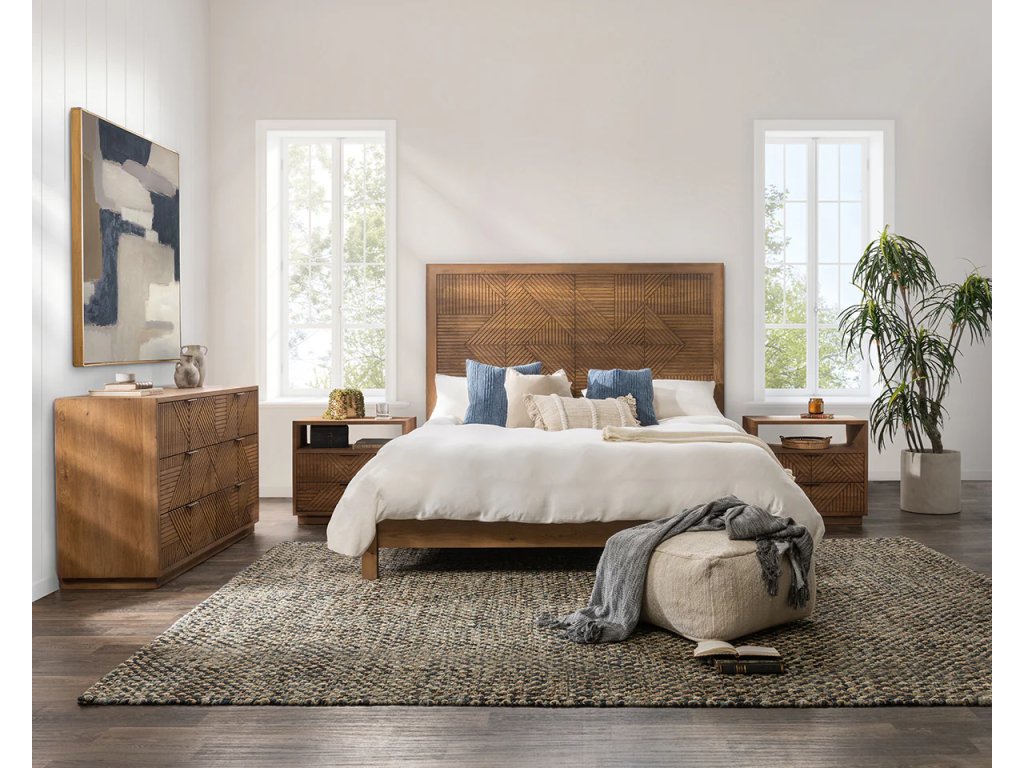 Santa Clara Solid Wood 6Dwr Dresser - Caramel Brown - image 12