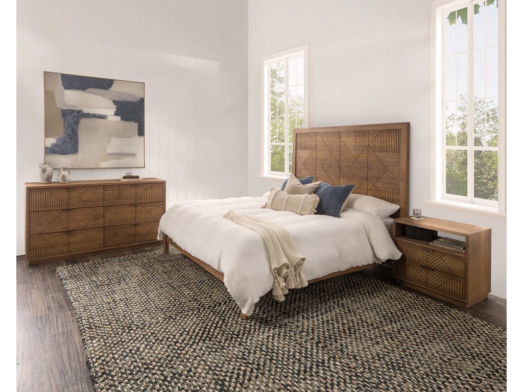 Santa Clara Solid Wood 6Dwr Dresser - Caramel Brown - image 11