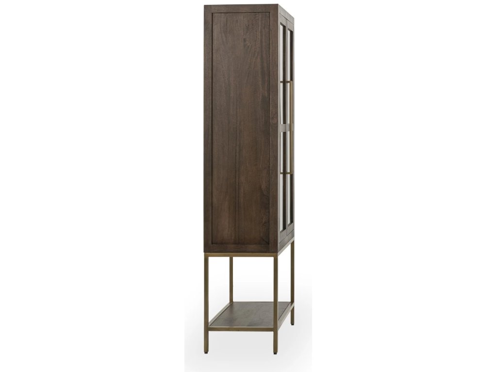 Freemont Solid Wood Tall Cabinet - Kona Brown - main image