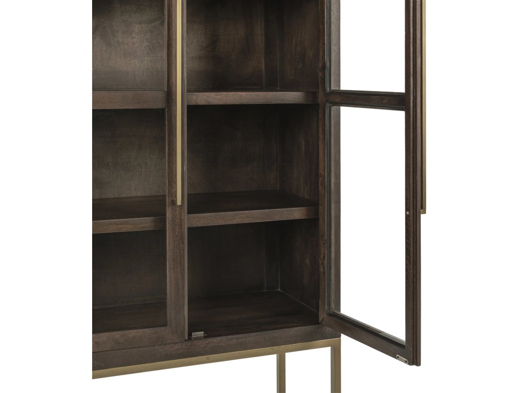 Freemont Solid Wood Tall Cabinet - Kona Brown - image 3