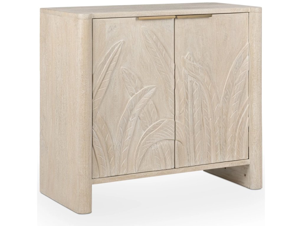 Ledro Solid Wood 2Dr Cabinet - Cream - main image
