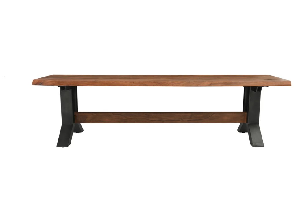 Bellamy Solid Wood Bench - Amber Brown - main image