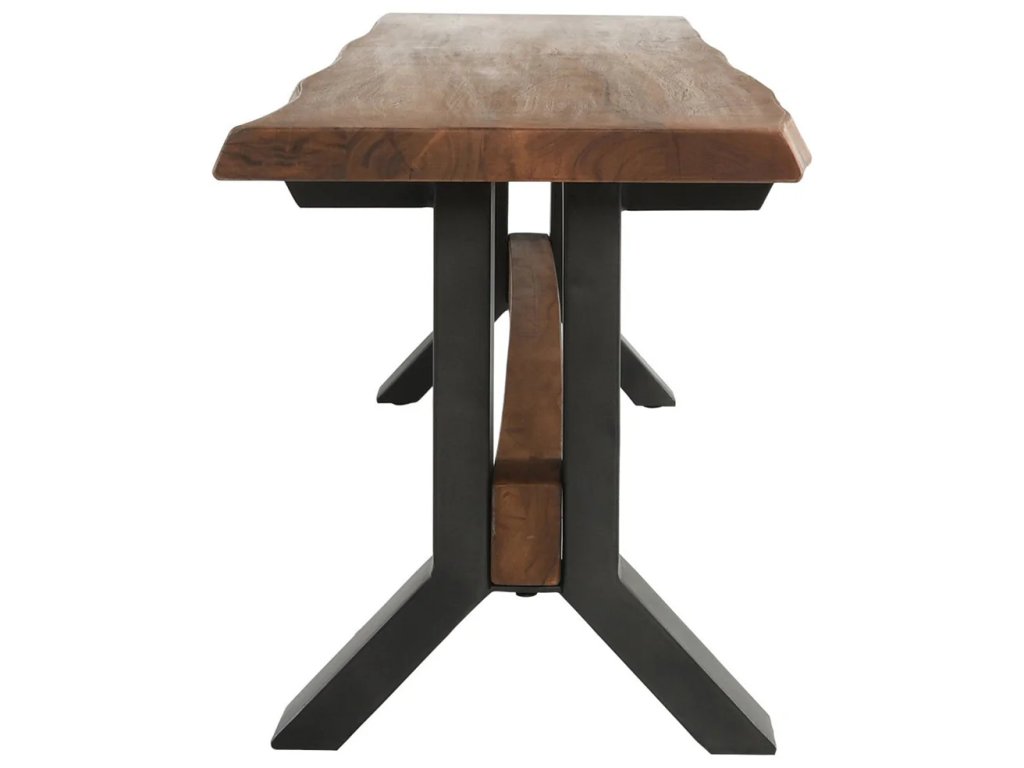 Bellamy Solid Wood Bench - Amber Brown - image 2