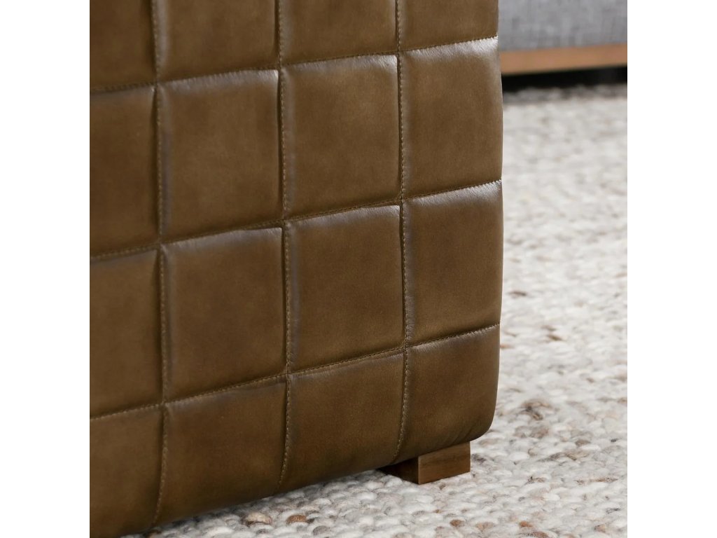 Carlo Leather Square Ottoman - image 2