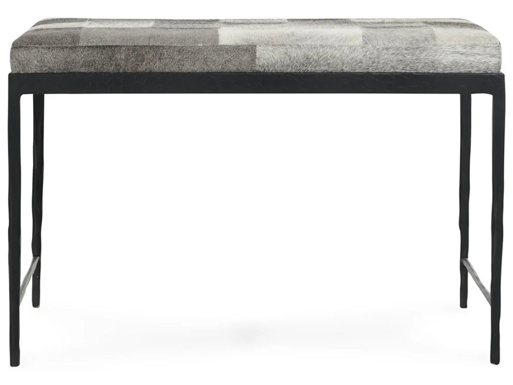 Achen Hide Bench - Sparrow Gray - main image