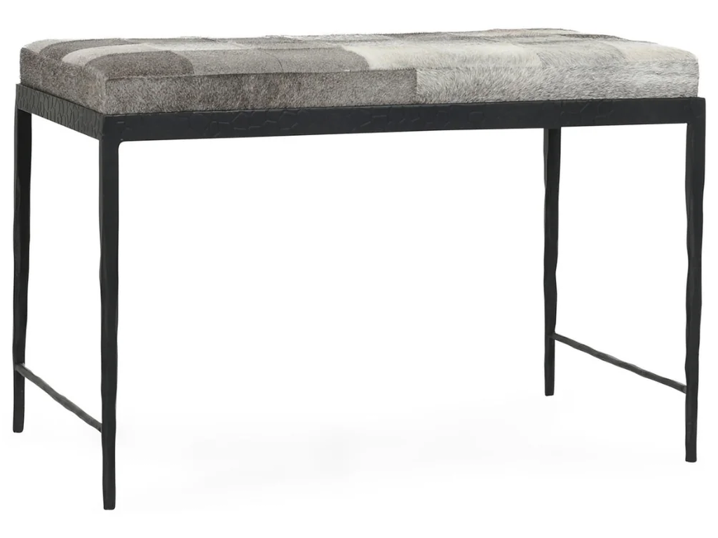 Achen Hide Bench - Sparrow Gray - image 1