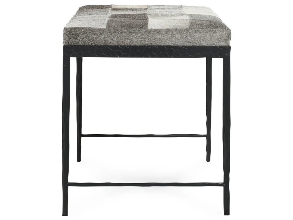 Achen Hide Bench - Sparrow Gray - image 2