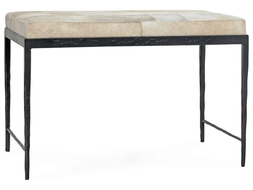 Achen Hide Bench - Dusty Cream - image 1