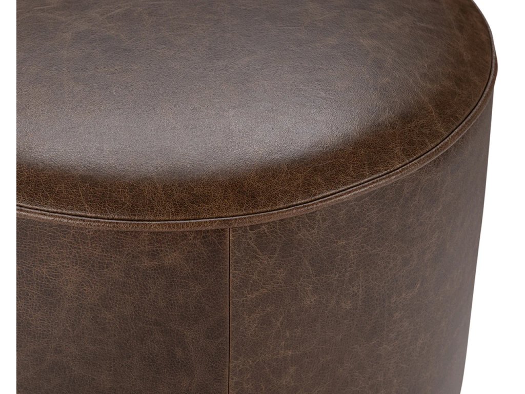 Clair Round Accent Stool - Cocoa Brown - image 1