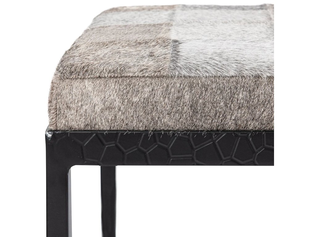 Achen Hide 60" Bench - Sparrow Gray - image 3