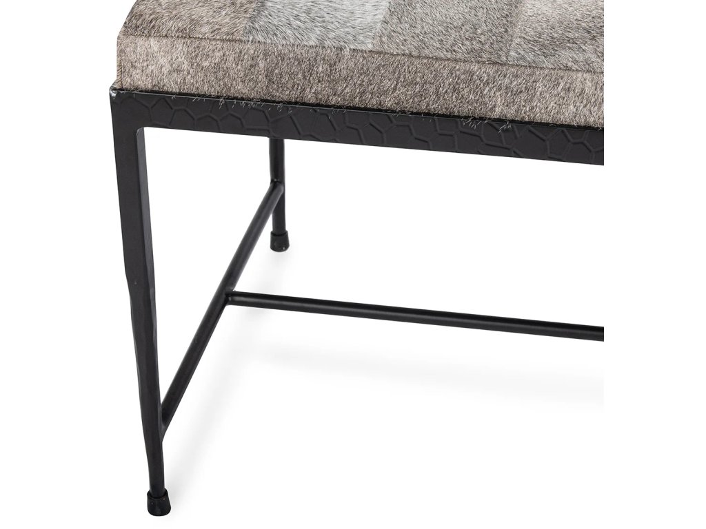 Achen Hide 60" Bench - Sparrow Gray - image 4