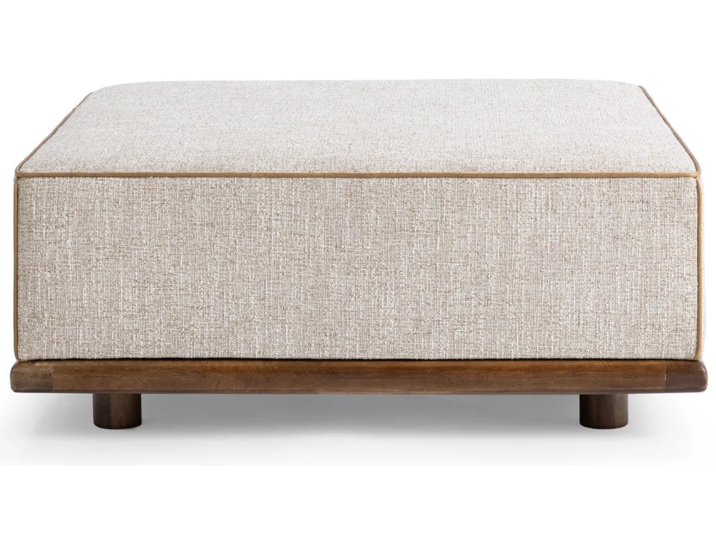 Ellerie Square Ottoman - Latte - main image
