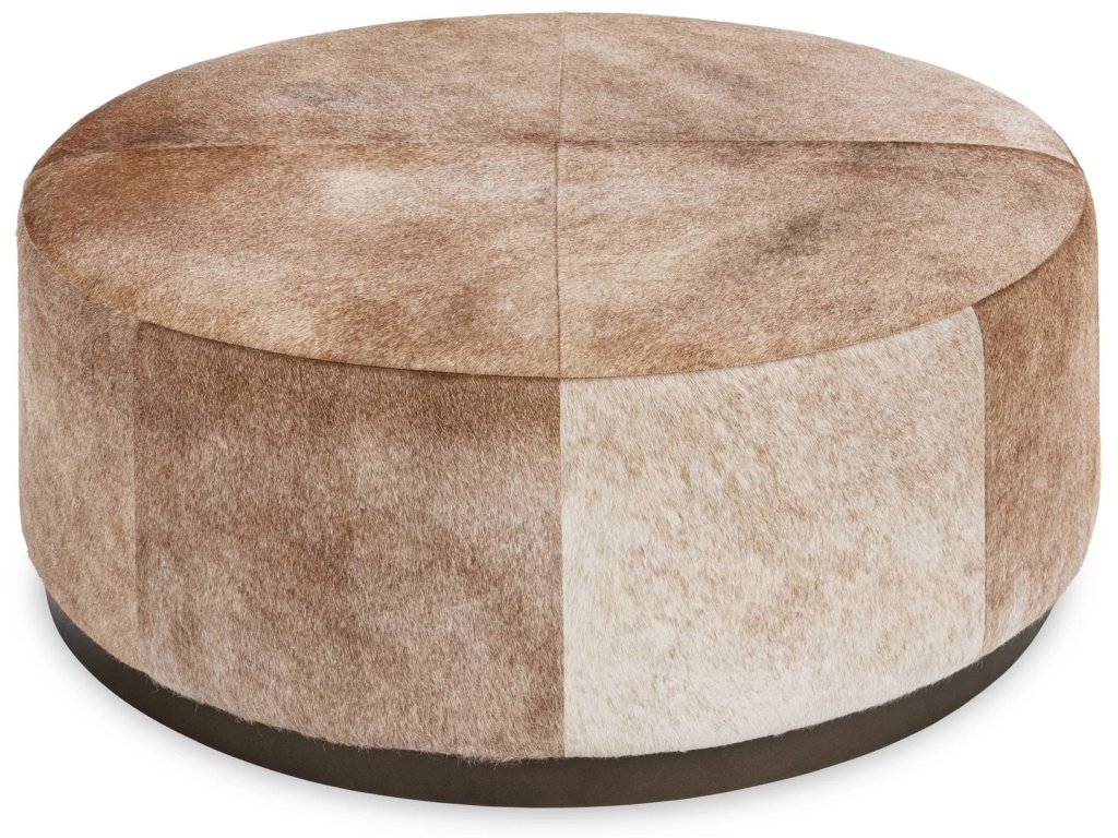 Andre 40" Round Ottoman - Canyon Dust - image 1