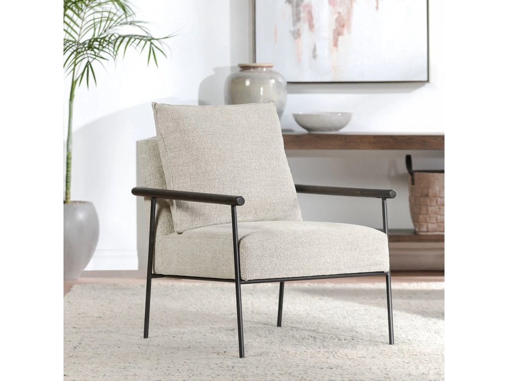 Cohen Upholstered Accent Chair - Ivory - image 4