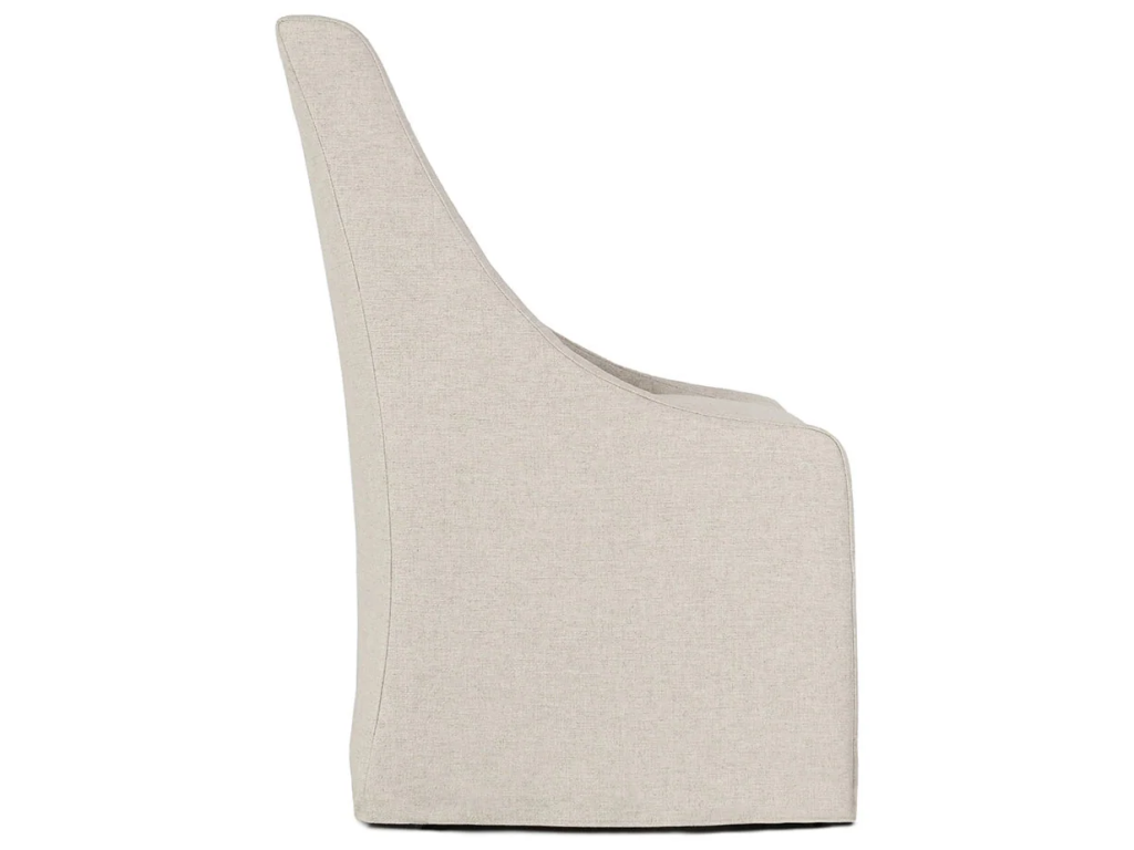 Warwick Upholstered Rolling Dining Chair - Oatmeal - main image