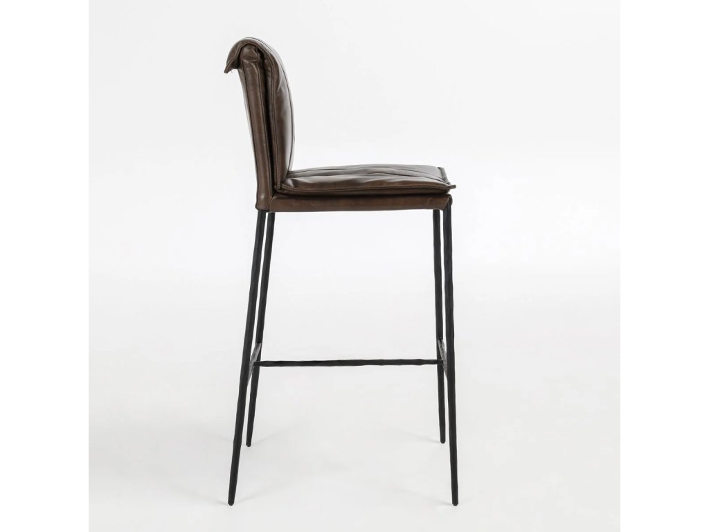 Mayer Leather Bar Stool - Truffle Brown - image 2